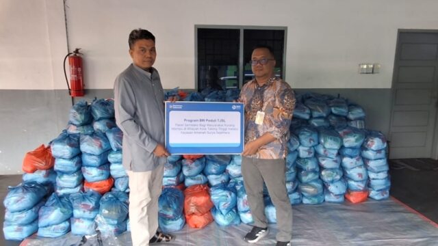 BRI Kanca Tebing Tinggi Tunjukkan Komitmen Sosial dengan Penyaluran Sembako